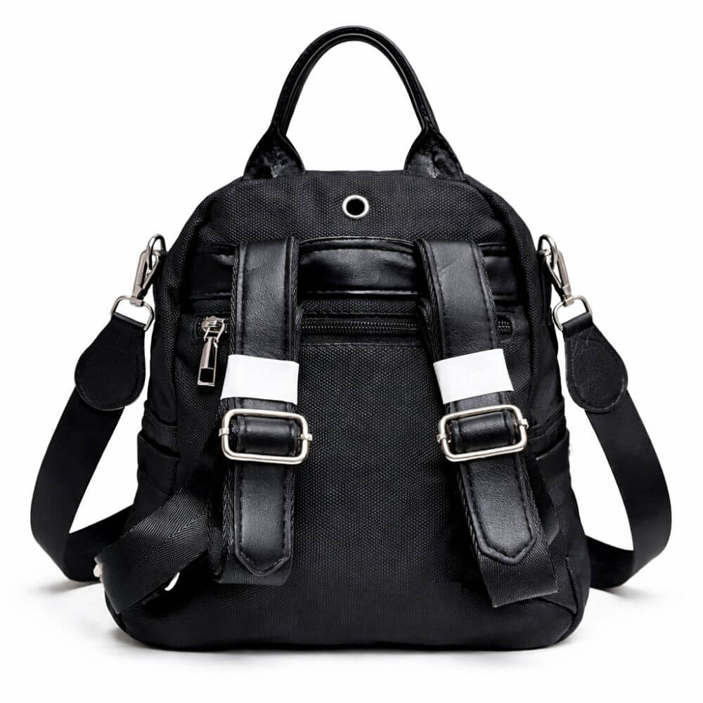 Elegant Black Mini Backpack